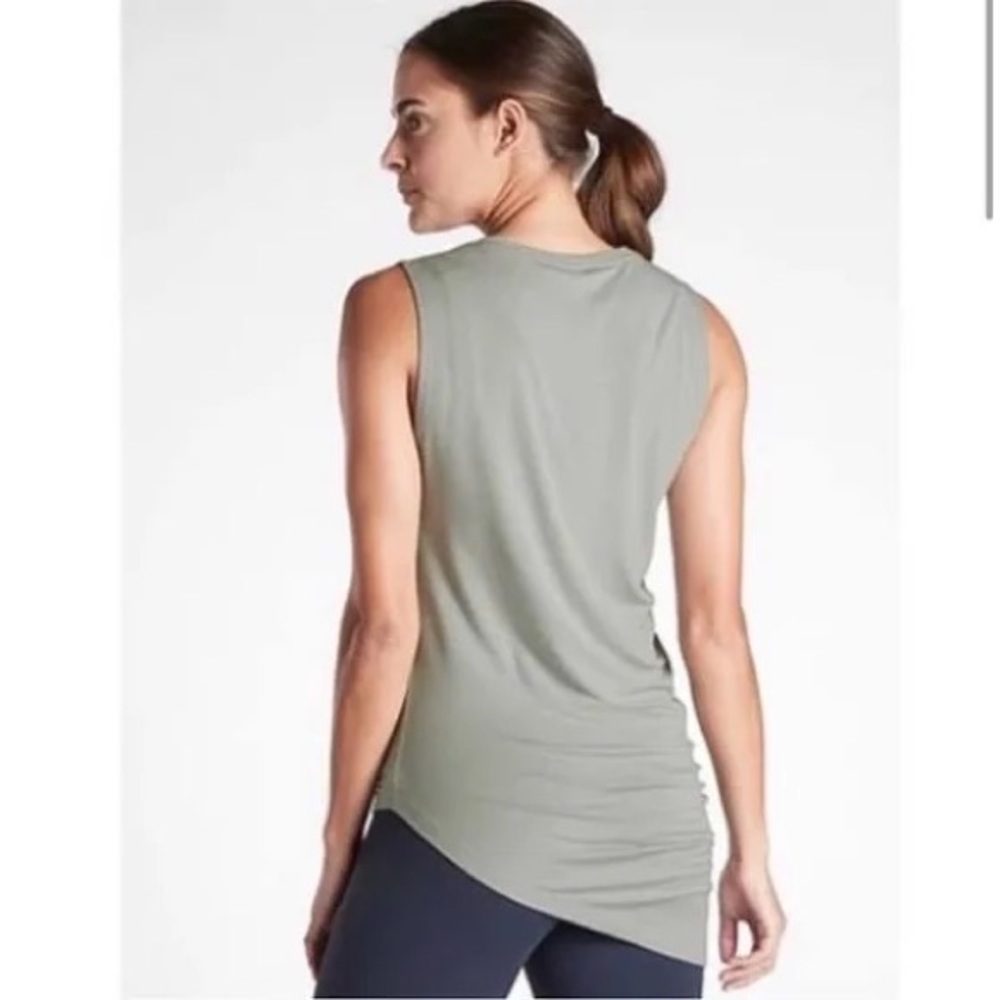 Athleta Cloudlight Restore Asymmetrical Sleeveless Muscle Tank Top